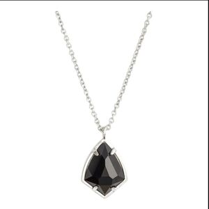 Kendra Scott Cory Semi-Precious Pendant Necklace Black, NWT